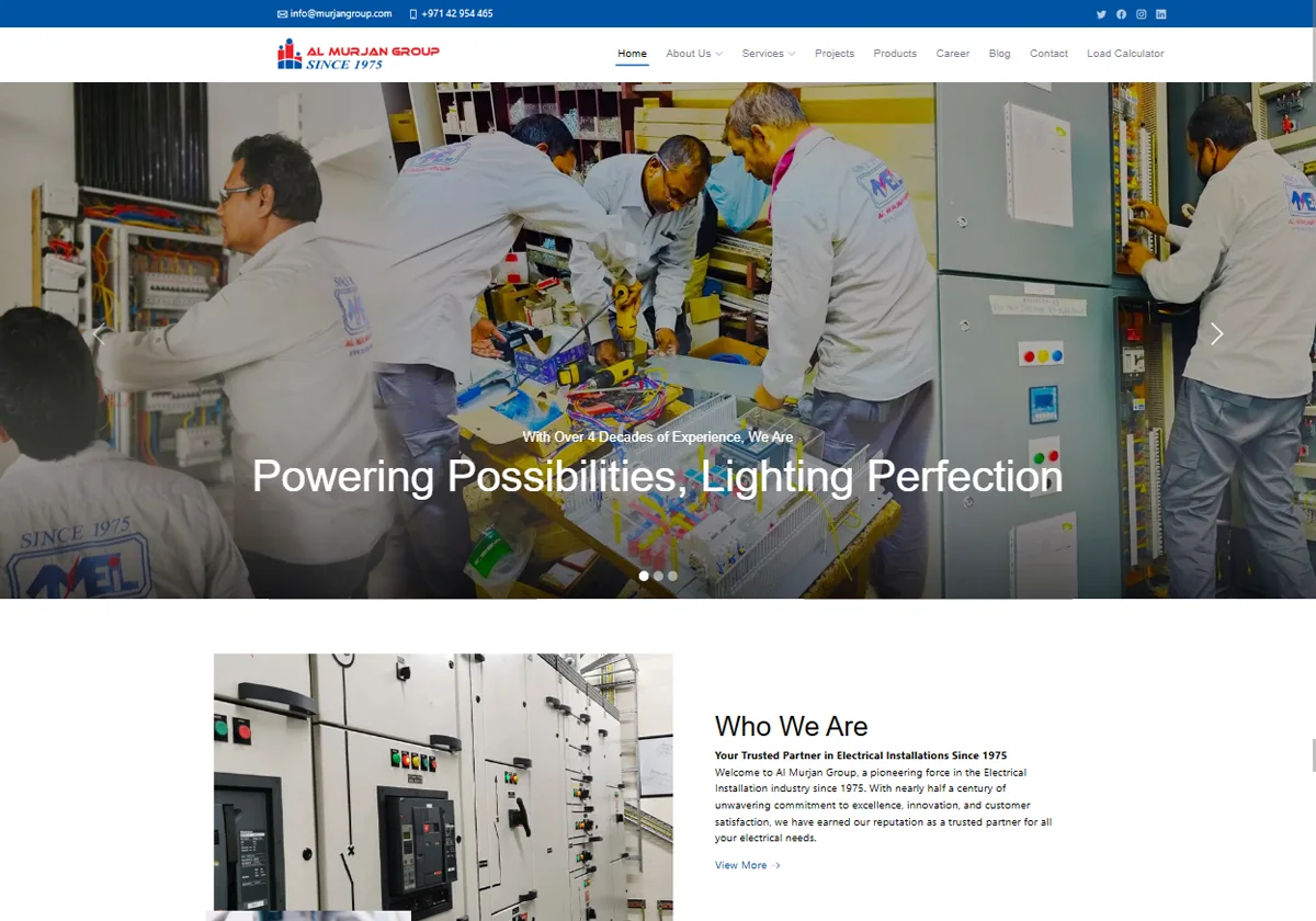 Al Murjan Group website