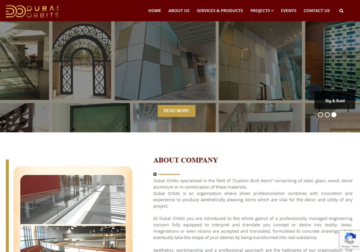 Dubai Orbits website