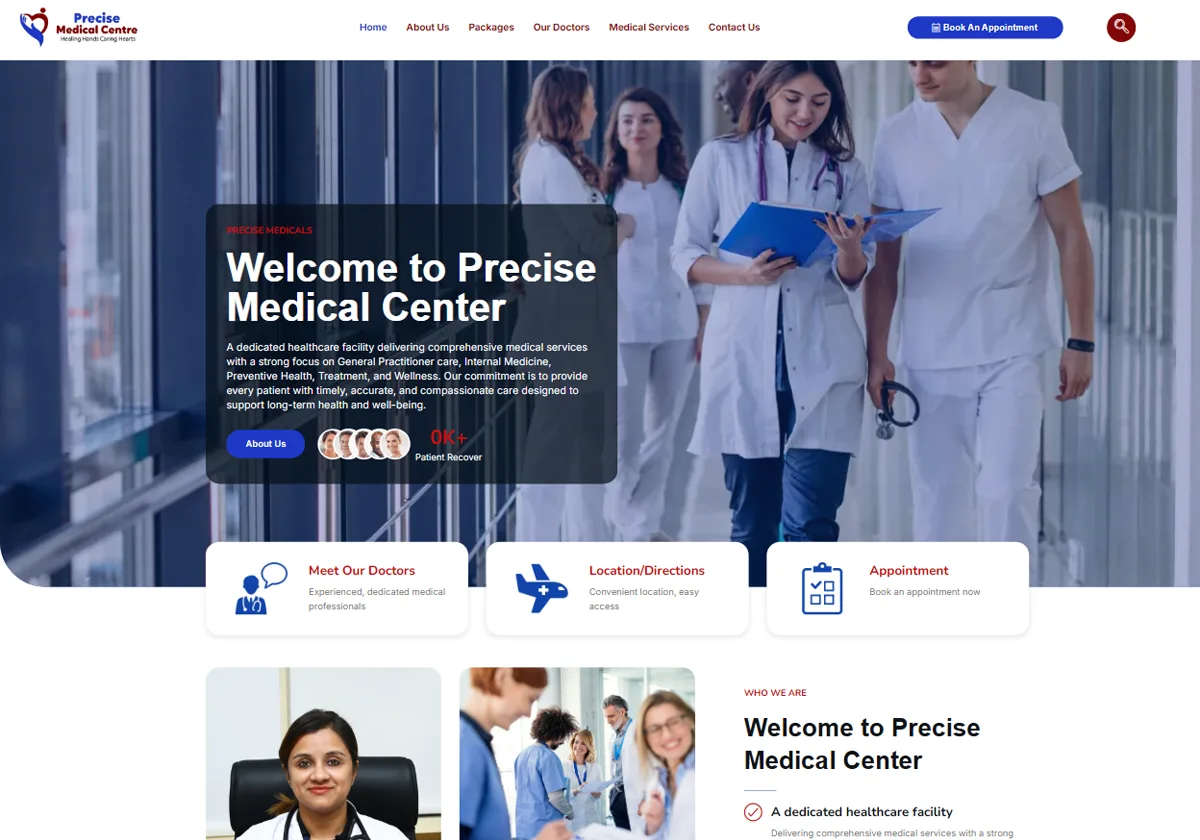 Precise Medical Center website