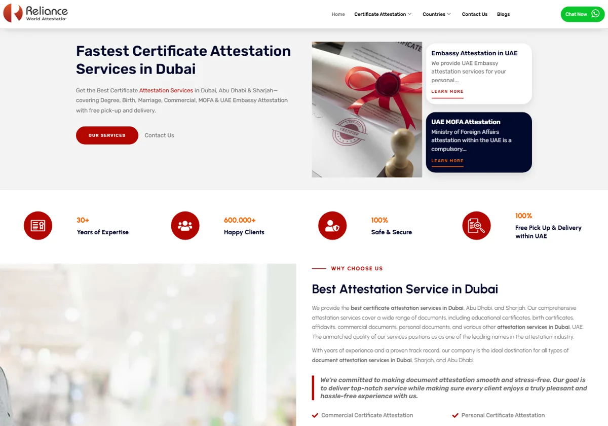 World Attestation website